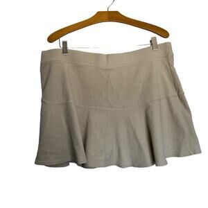 Offline by Aerie Flounce Hem Tennis Skirt Skort Beige Tan Mini Skirt Size XXL